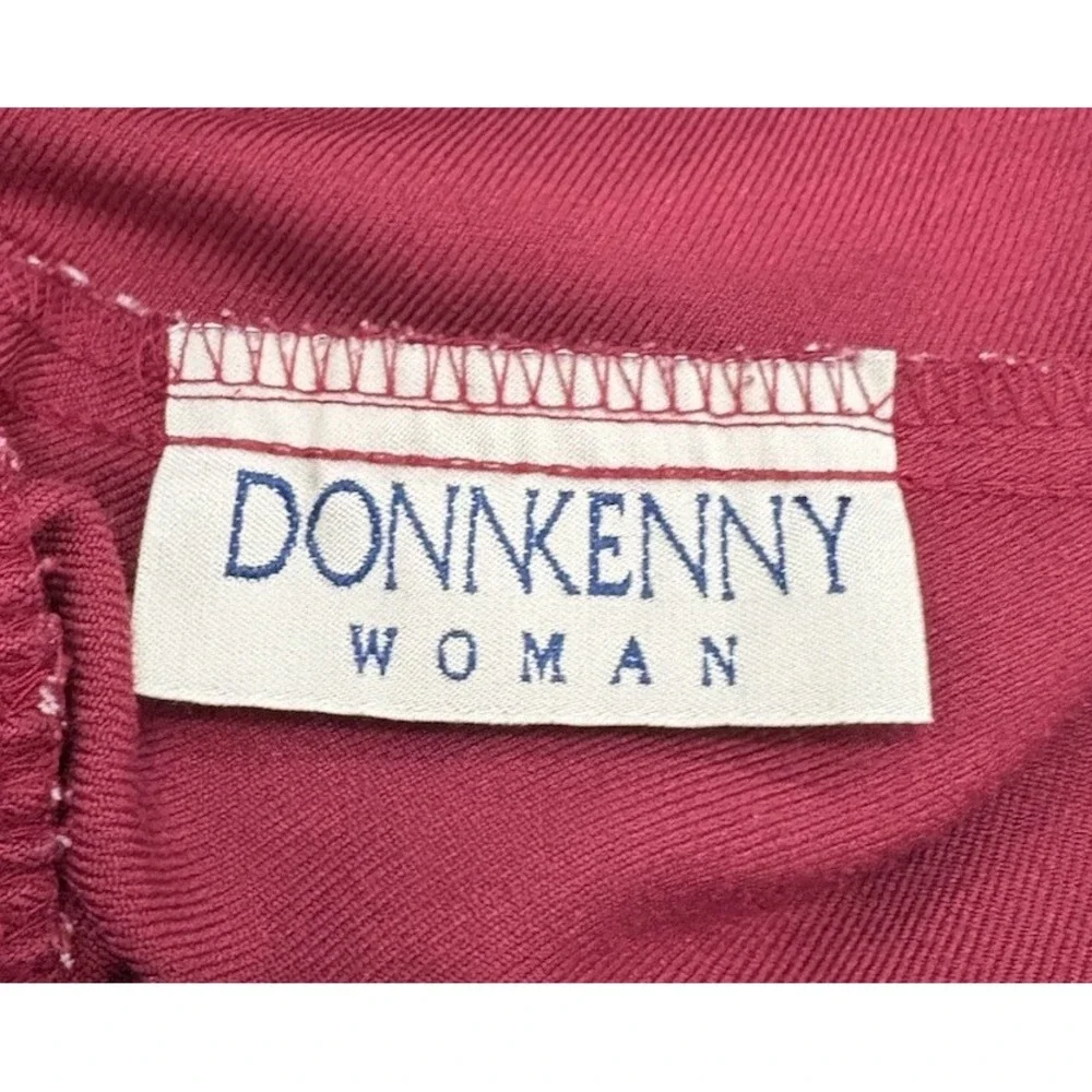 Vintage Donkenny Woman Red Slacks Elastic Waist Plus Size 18W - Picture 7 of 12